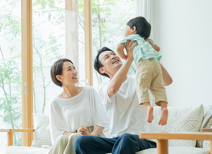 家族団欒の様子